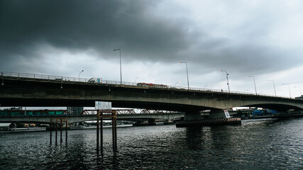 bridge at night