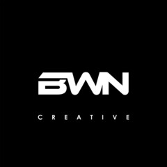 BWN Letter Initial Logo Design Template Vector Illustration
