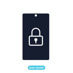 lock smartphone icon. Security symbol template for graphic and web design collection logo vector illustration