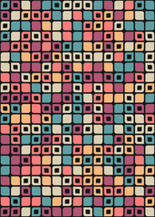 Abstract Geometric Pattern generative computational art illustration