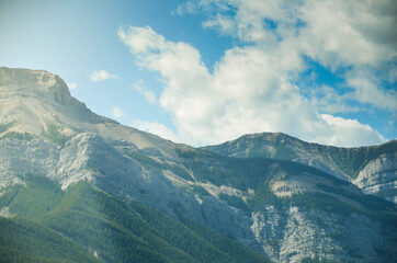rockie mountain range hill in summer daytime in British Columbia Canada