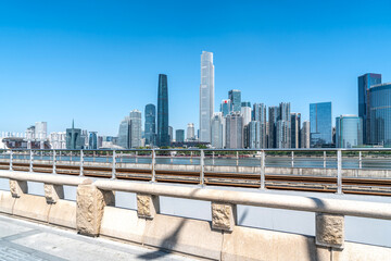 Obraz premium Outdoor Guangzhou Financial Center skyscraper