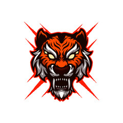 Tiger Head Vector Mascot