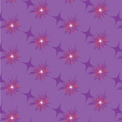 Starry design on purple background