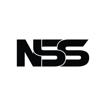 NSS letter monogram logo design vector
