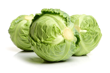 Obraz premium cabbage on white background