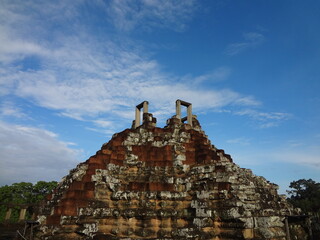 Phimeanakas Temple at Angkor Thom, Bayon, Khmer architecture in Siem Reap, Cambodia, Asia, UNESCO...