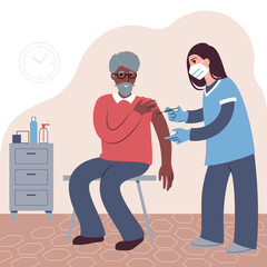 Vaccination procedure.