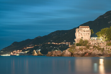 the historic tower of Vietri sul mare called "Crestarella". Amalfi Coast