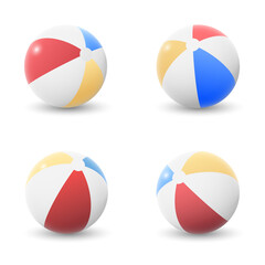 Vector illustration of a beach balls.