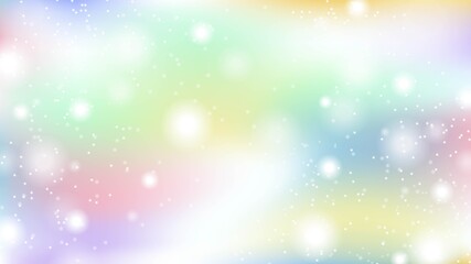 Fototapeta premium Rainbow snow light bokeh background