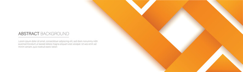 modern orange line banner. vector illustration