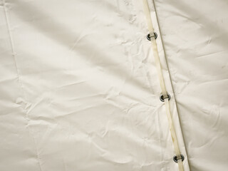 White tarp, waterproof tarpaulin detail