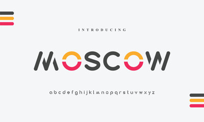 Minimal modern alphabet fonts. Typography minimalist fashion future creative logo font. vector illustration © Polska
