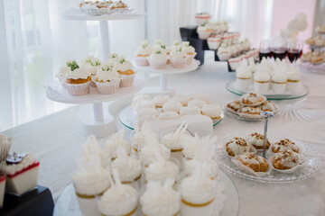 candy bar at a party at a restaurant at a wedding birthday