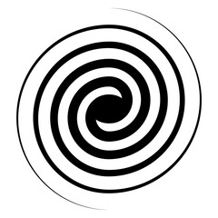 Spiral swirl icon, swirl sign vector double spiral galaxy evolution symbol
