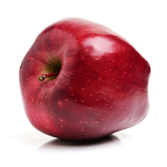 Red apples isolated on white background
