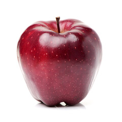 Red apples isolated on white background