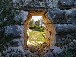 Remains of Gate in Delik Kemer Bridge. Near to Patara Ancient City at location Kalkan, Kas, Antalya
