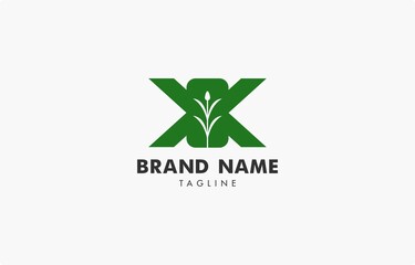 Letter K KK Nature Logo Vector Template
