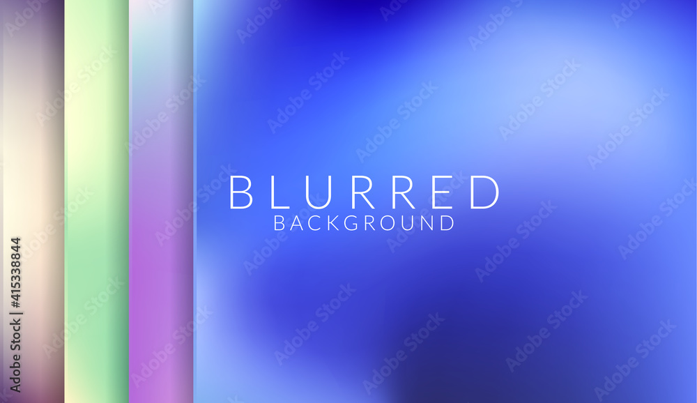 Poster colorful blurred vector backgrounds pack. smooth gradient textures. set of modern abstract blur back