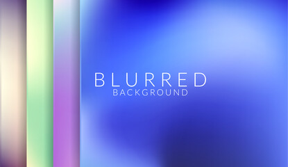 Colorful blurred vector backgrounds pack. Smooth gradient textures. Set of modern abstract blur backdrops.