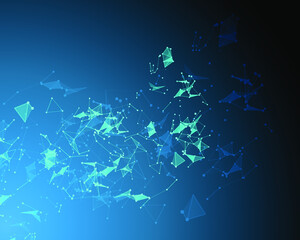 Abstract Mesh Background with Circles, Lines and Shapes | Technology vector background | EPS10 Design Layout for Your Business