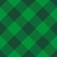 St. Patricks day dioganal tartan plaid