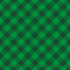 St. Patricks day dioganal tartan plaid