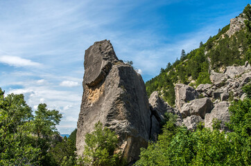 Chaos rocheux du Claps à Luc-en-Diois, Drôme, France