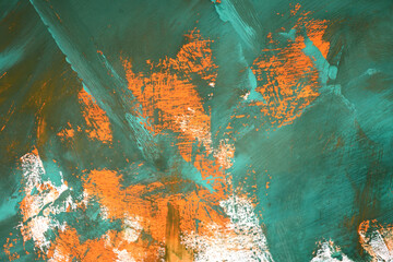 abstract background with orange green white smears