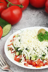 Shopsky salad - national Bulgarian dish
