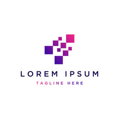 technology design logo, or pixel or data