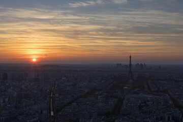 Naklejka premium 파리의 노을 / The sunset in Paris