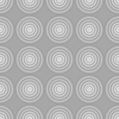 Fototapeta na wymiar Seamless circle linear pattern. Geometric weave backdrop. graphic print texture fabric design template. Vector illustration monochrome background
