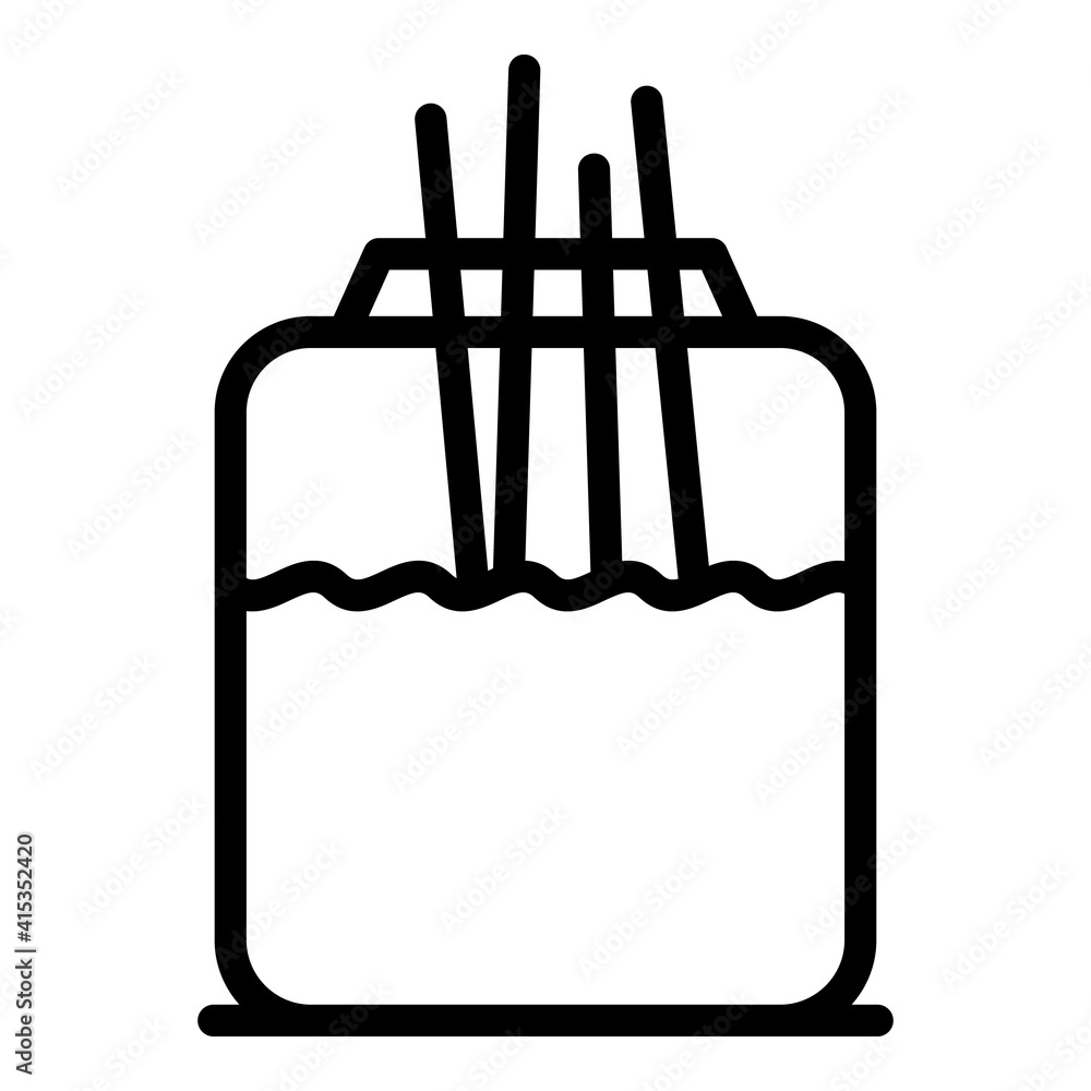 Poster diffuser air freshener icon. outline diffuser air freshener vector icon for web design isolated on w