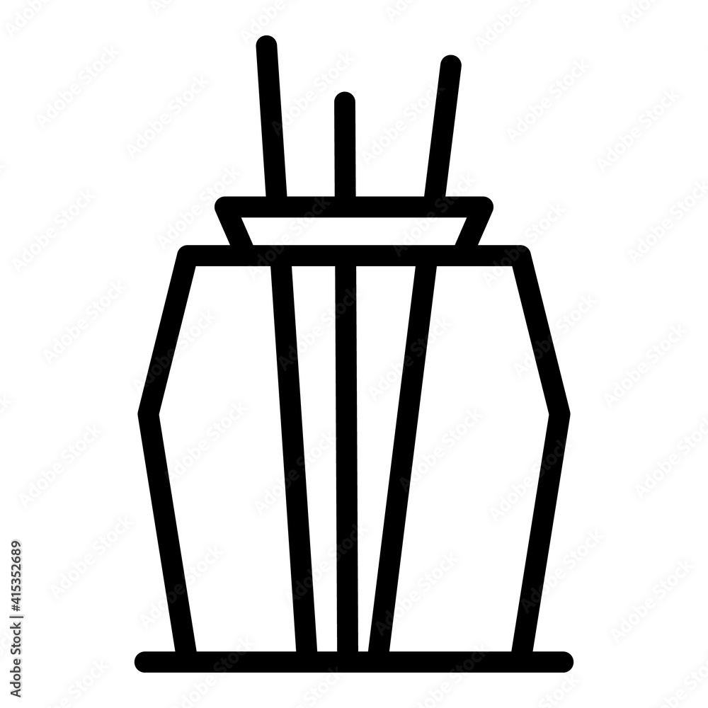 Poster container air freshener icon. outline container air freshener vector icon for web design isolated on