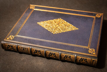 A beautiful gilt decorated leather binding by Riviere on Marbeck's 'Holy Sainctes' published in 1574 in London. This book originally belonged to William Foyle, the famous London bookseller.