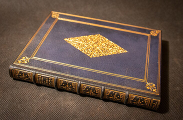 A beautiful gilt decorated leather binding by Riviere on Marbeck's 'Holy Sainctes' published in...