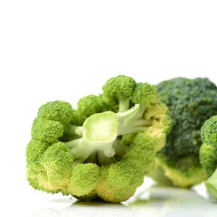 Broccoli vegetable on white background 