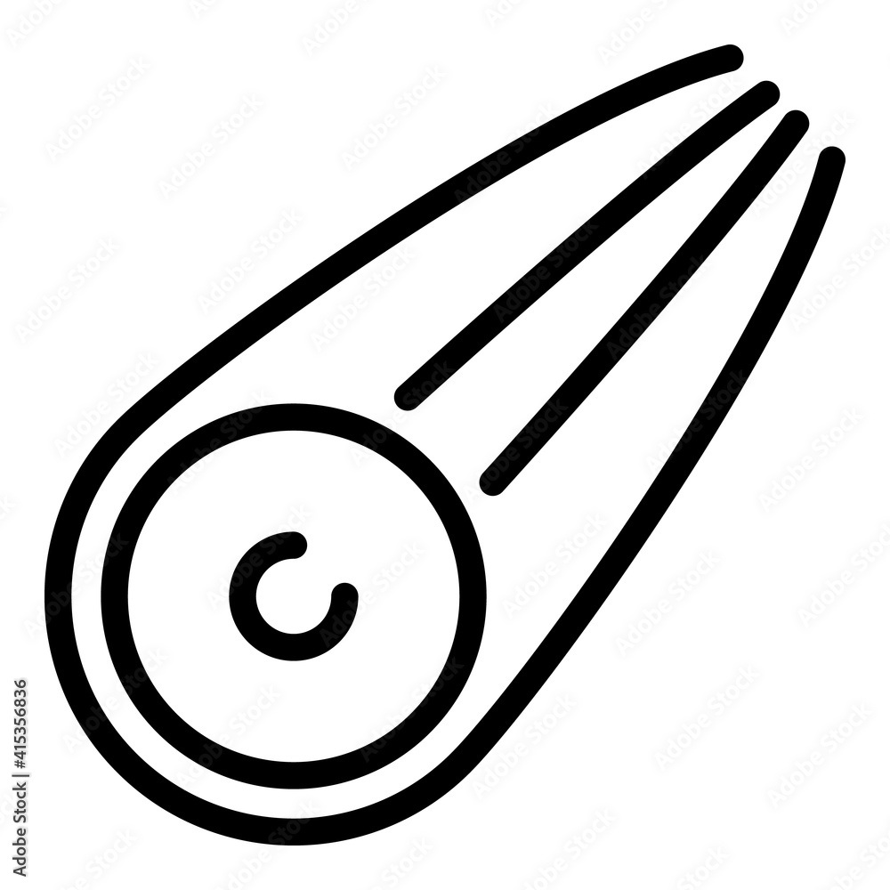 Poster space asteroid icon. outline space asteroid vector icon for web design isolated on white background