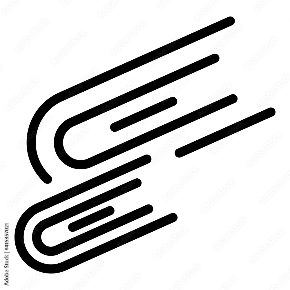 Poster galaxy asteroids icon. outline galaxy asteroids vector icon for web design isolated on white backgro
