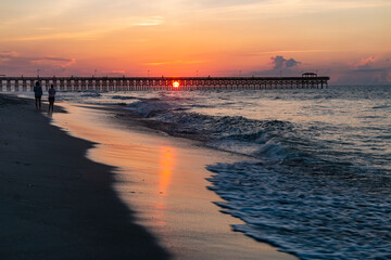 beautiful summer sunrise in the Myrtle Beach in South Carolina