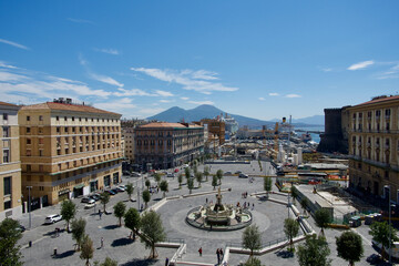 Naklejka premium Il Vesuvio a Napoli