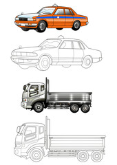 タクシー,トラック