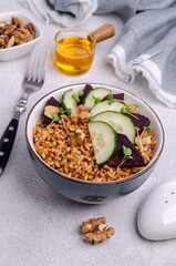 Wheat with vegetables