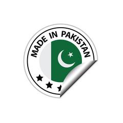 made in Pakistan vector stamp. badge with Pakistan flag	
