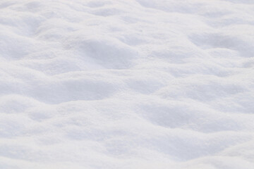 Beautiful snow as background, closeup. Winter weather