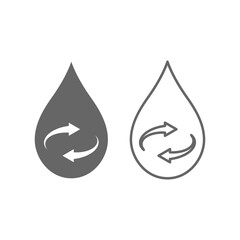 Save water awareness icon. Vector