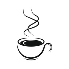 coffee mug logo, icon and illustration